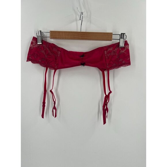 NWT Betsey Johnson Starlet Lace Garter L Red Style 727801 Pinup Valentine's Day - Picture 1 of 12
